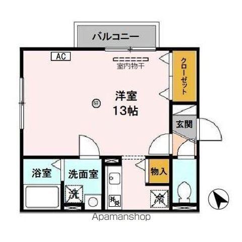 センチュリオンA(1K/2階)の間取り写真