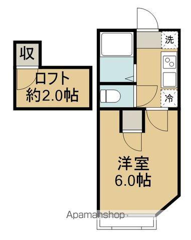 イートンハウス宮千代(1K/2階)の間取り写真