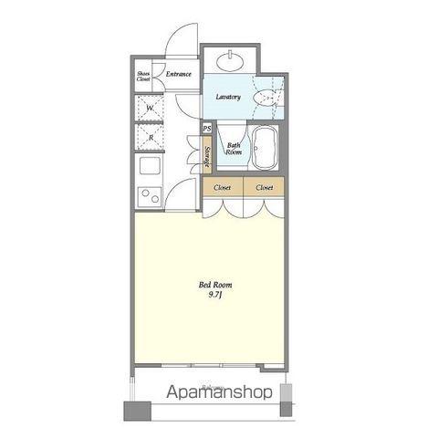 オーキッドレジデンス神楽坂(1K/2階)の間取り写真