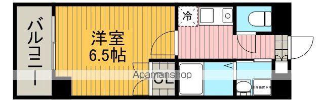 シュロスアービック(1K/6階)の間取り写真