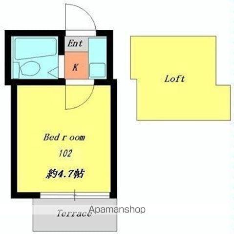 セドルハイム荻窪(1K/2階)の間取り写真