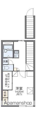 レオパレスきずな(1K/2階)の間取り写真