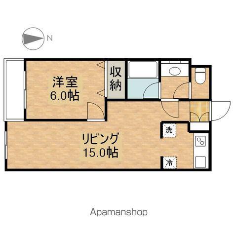 オークヴィラ(1LDK/3階)の間取り写真