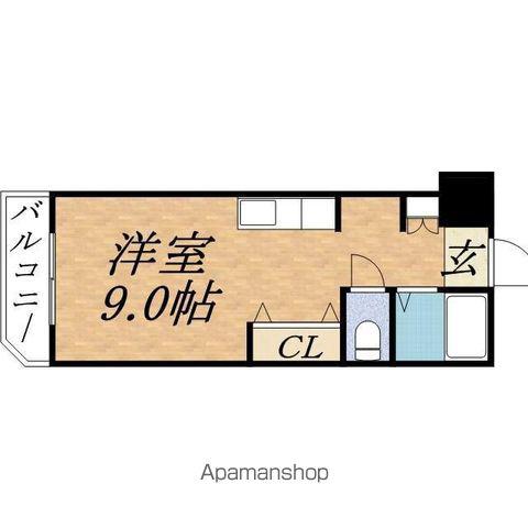 ネージュ(1DK/3階)の間取り写真
