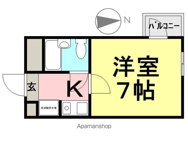 ダイドーメゾン立花西(1K/5階)の間取り写真