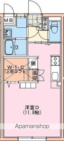 シャルテハイムⅤ(ワンルーム/1階)の間取り写真