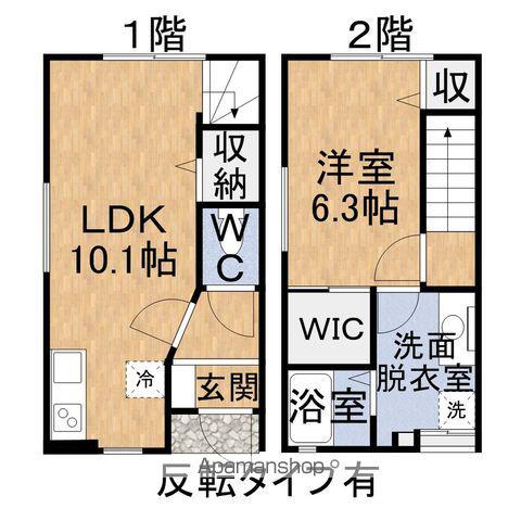 フォンテシア(1LDK/2階)の間取り写真