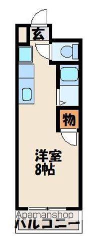 サンフィールドⅡ古賀(ワンルーム/3階)の間取り写真