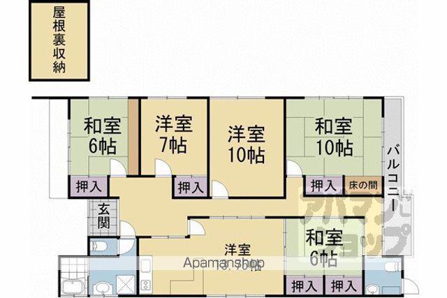東福寺貸家(5LDK)の間取り写真