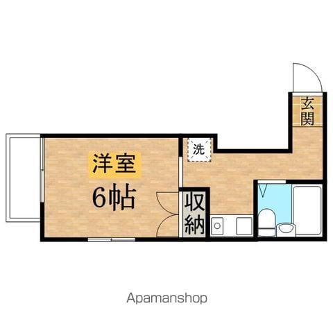 コーポウィステリア(ワンルーム/2階)の間取り写真