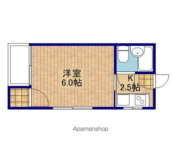 第3もんじビル(1K/3階)の間取り写真