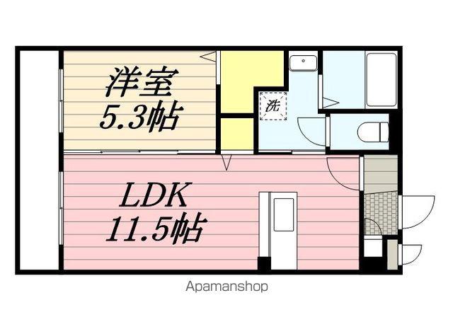 アウル横瀬Ⅱ(1LDK/2階)の間取り写真