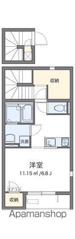 レオネクストエスポワールⅡ(1K/2階)の間取り写真