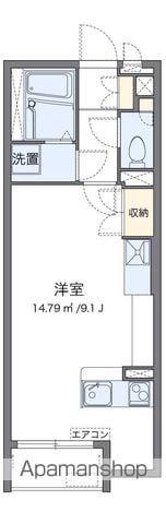 ミランダリゼやまのきた(ワンルーム/1階)の間取り写真