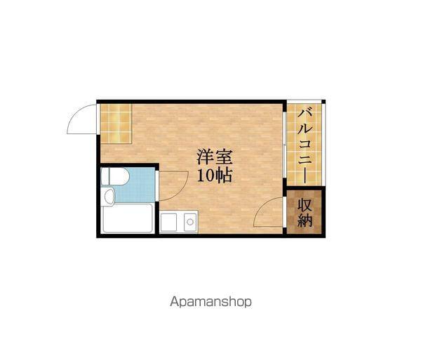 京阪電気鉄道京阪線 関目駅 徒歩3分 4階建 築37年(ワンルーム/2階)の間取り写真