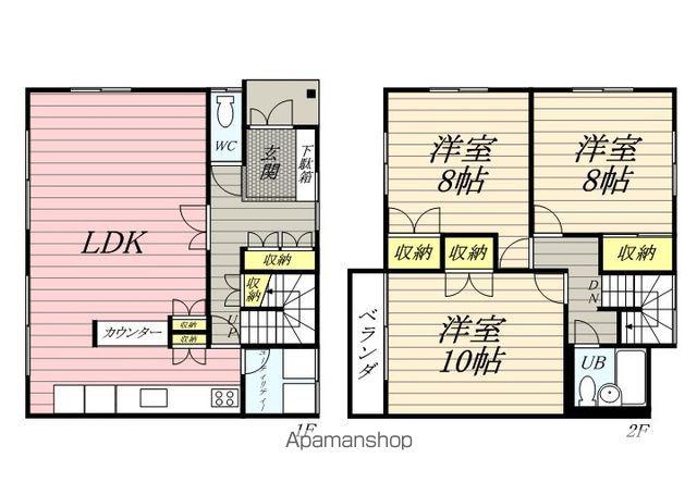ＨＮ−６(3LDK)の間取り写真