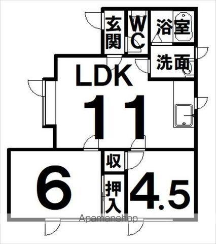 小林マンション(2LDK/2階)の間取り写真