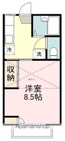 エスライトヒルズA(1K/2階)の間取り写真