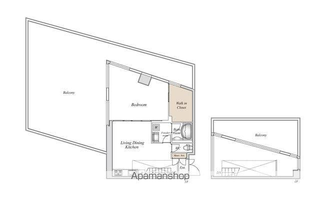 グランカーサ南青山(2LDK/4階)の間取り写真