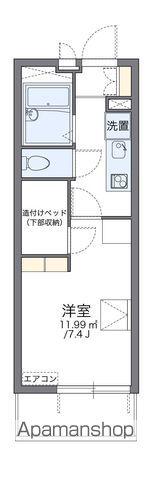 レオパレスゴールデンⅠ(1K/3階)の間取り写真