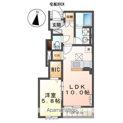 コンフィ(1LDK/1階)の間取り写真