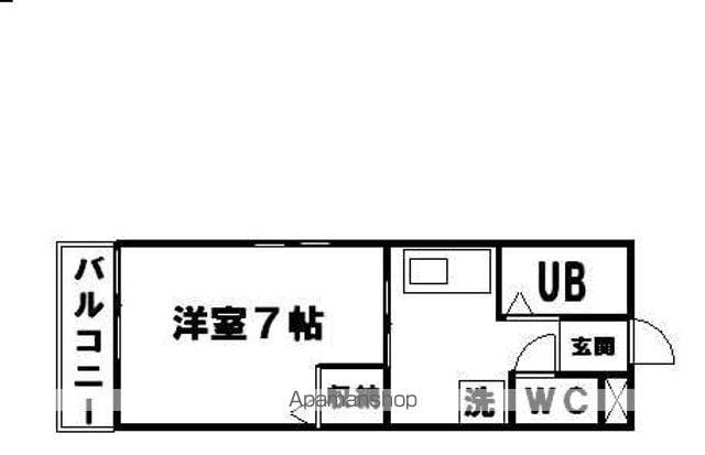 シティハイムファミール(1K/2階)の間取り写真