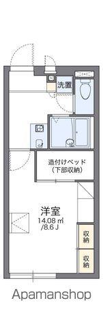レオパレスグレース扇台(1K/1階)の間取り写真