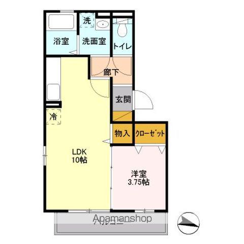 NEW EXCEL(1LDK/2階)の間取り写真