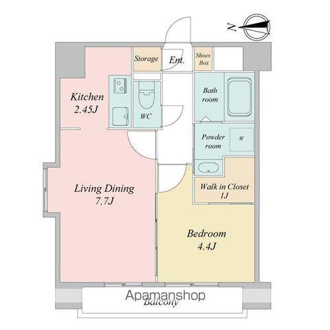 グランカーサ広瀬通(1LDK/5階)の間取り写真