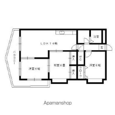 ライフステージY&M(3LDK/4階)の間取り写真