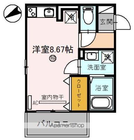 メゾンドエトワール(ワンルーム/3階)の間取り写真