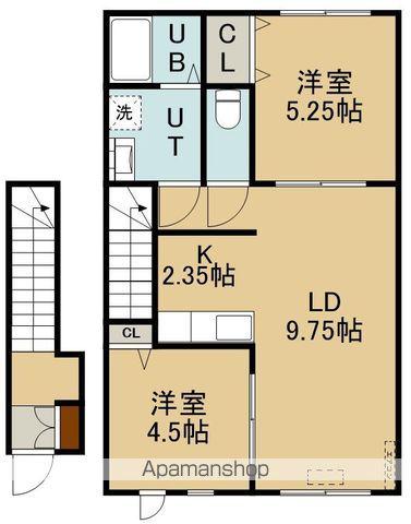 PRINCE K.R Ⅳ(2LDK/2階)の間取り写真