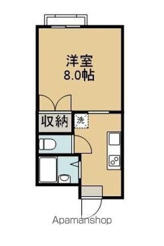 ベルフィオーレ盛岡(1K/2階)の間取り写真