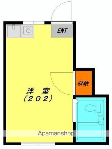 コーポ野方(ワンルーム/2階)の間取り写真