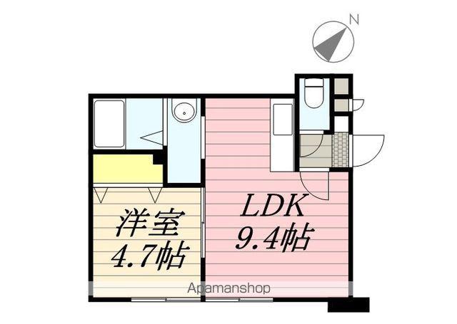 ルミエール本郷通8(1LDK/1階)の間取り写真