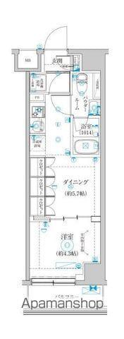 セジョリ上石神井(1DK/4階)の間取り写真