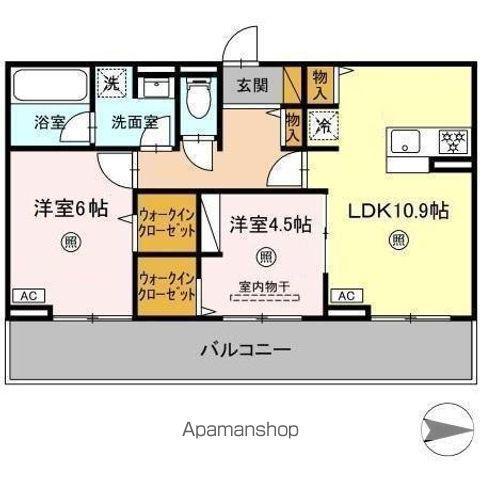 DEAR LIFE(2LDK/3階)の間取り写真