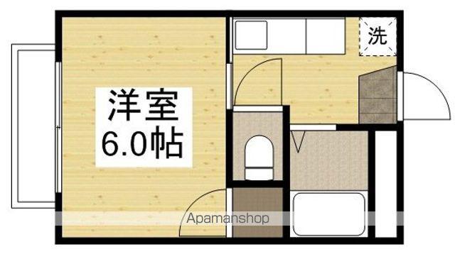 コーポうきた(1K/2階)の間取り写真