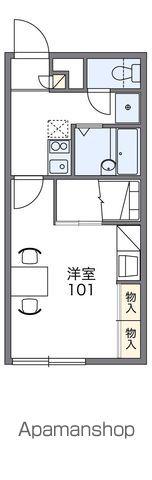 レオパレスクローバー(1K/1階)の間取り写真