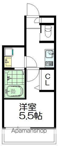 PRIMARY RESIDENCE 荻(1K/1階)の間取り写真