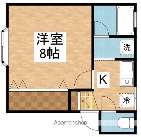 サンセベリア(1K/2階)の間取り写真