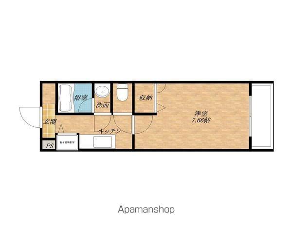 フジパレス 中町(1K/2階)の間取り写真