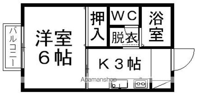 グランシャリオ(1K/2階)の間取り写真