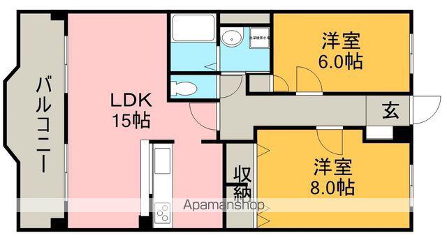 BOLSON(2LDK/1階)の間取り写真