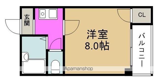 ジュネス永和(1K/3階)の間取り写真