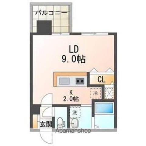 スペチアーレ札幌(1K/3階)の間取り写真