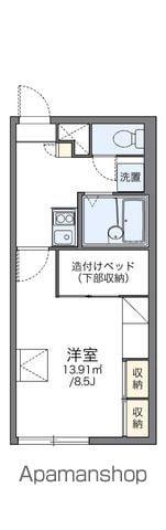 レオパレスコンフォート05(1K/2階)の間取り写真