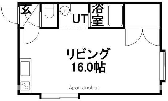サンホームMSNO8(ワンルーム/3階)の間取り写真