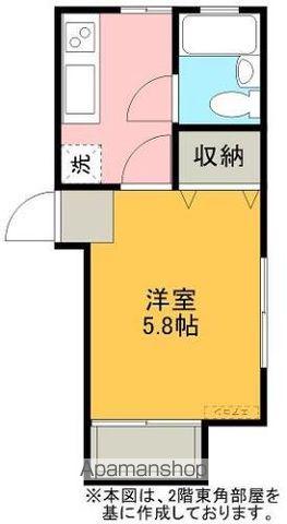 レジデンス風(1K/2階)の間取り写真