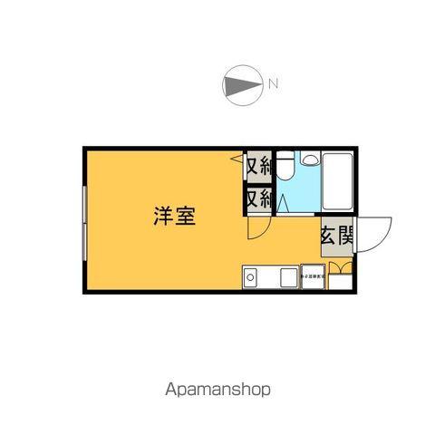 ハーベストハイム(1K/2階)の間取り写真